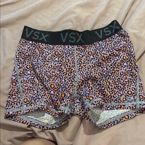 VSX Orange and Black Bike Shorts Compression Fit